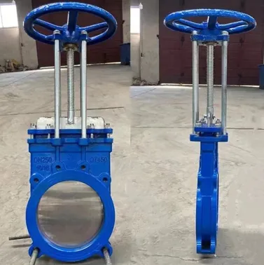 ダクタイル鋳鉄製手動ナイフゲートバルブ